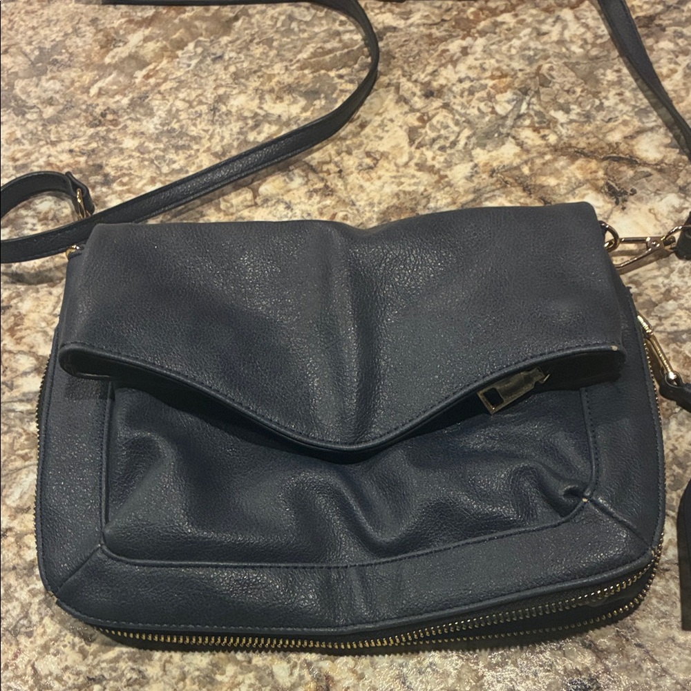 Moda Luxe Navy Crossbody Bag